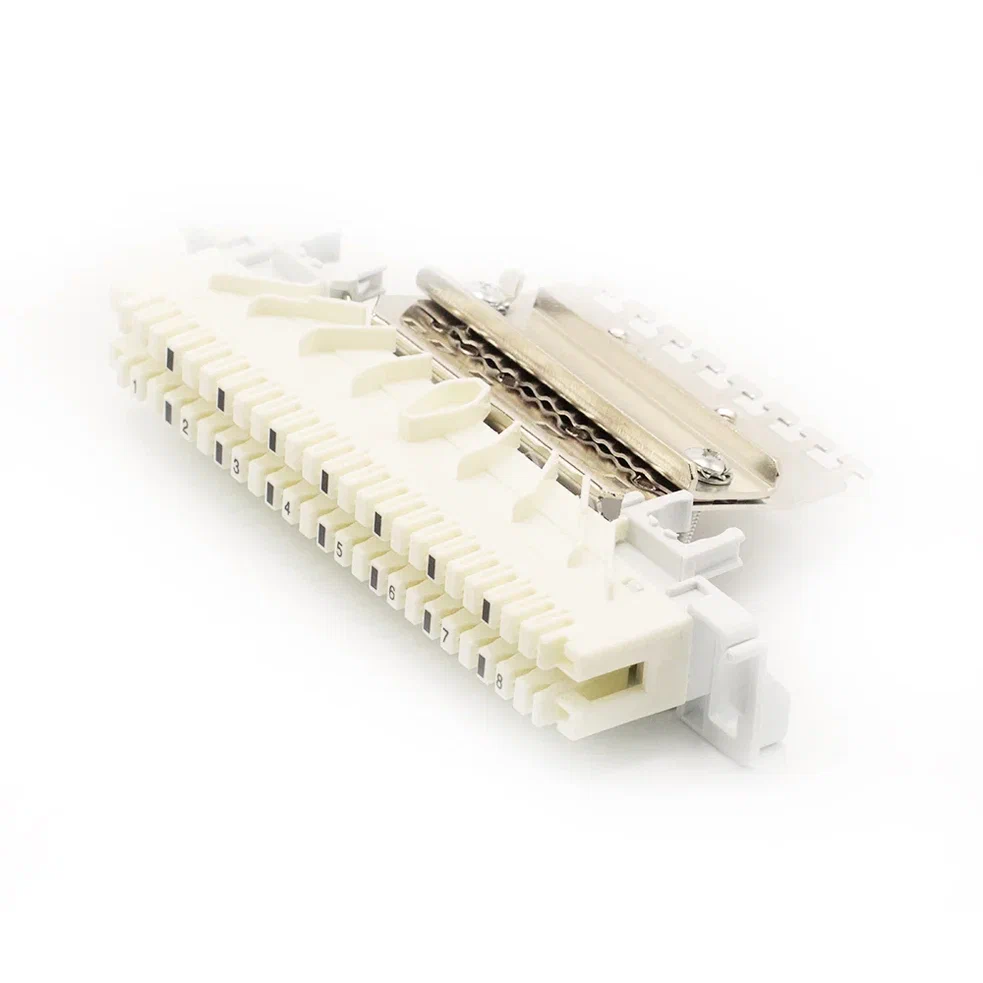 Плинт NT-Link 2/8х3 с нормально замкнутыми контактами NT-D018 LSA-PLUS-PROFIL